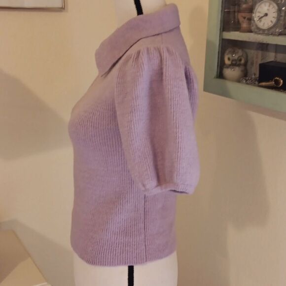 Nasty Gal Puff Sleeve Sweater. Soft Girl, Twee, Light Academic - Picture 5 of 10